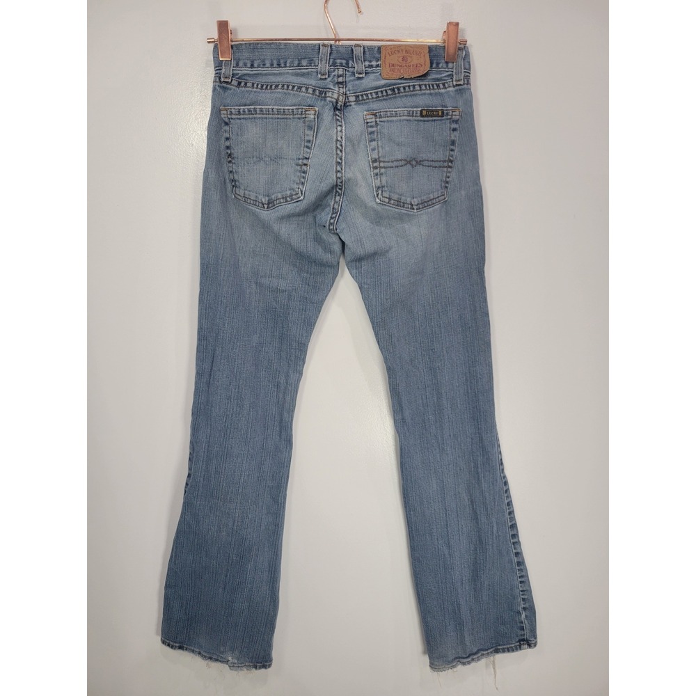 Lucky Brand Lil Maggie Jeans Womens 2/26 Blue Light Wash Low Rise Button Fly USA - Picture 4 of 6
